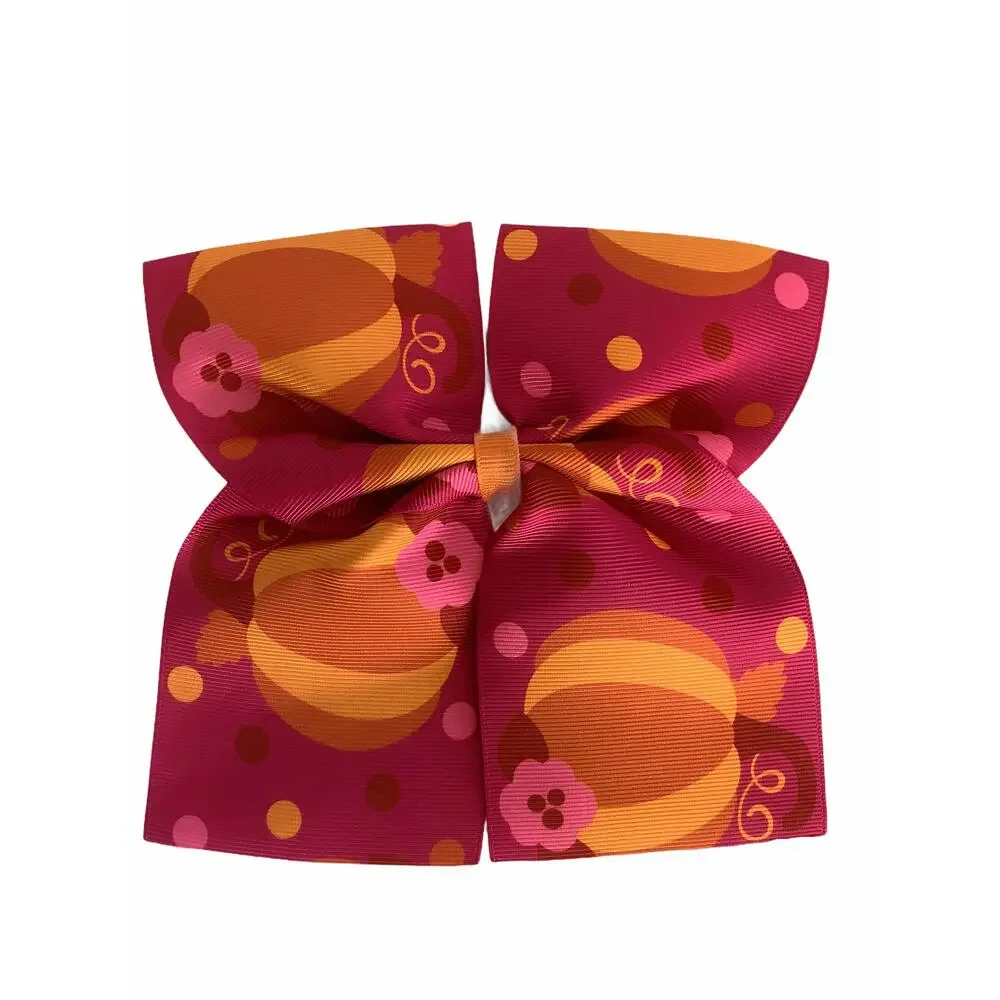 BUNDLE Girl’s Lot of 3 Multicolor printed Hair Bow Ties NEW